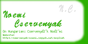 noemi cservenyak business card